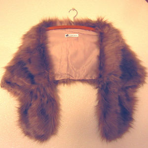 Faux Fur Shawl Stole